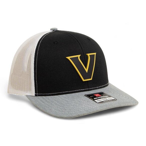 Vanderbilt Commodores Black 3D Snapback Trucker Hat- Black/ White/ Heather Grey - Picture 1 of 3